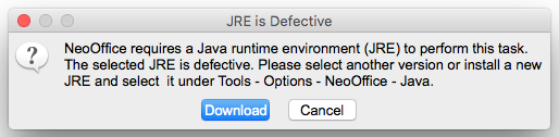 Image:Java not found dialog.png